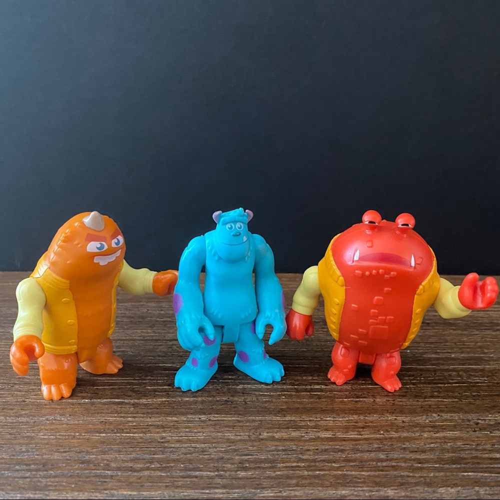 Monster University figures Monster Inc lot of 3